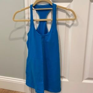 Lululemon racer back tank in turquoise blue